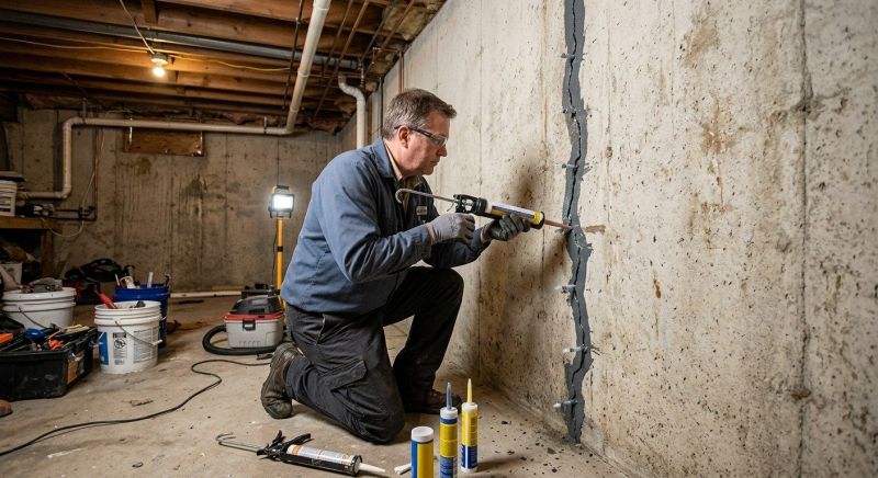 Basement Crack Repair in Flemington, NJ