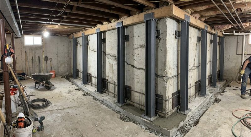 Basement Stabilization in Flemington, NJ