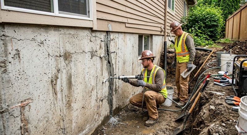 Cracked Foundation Repair in Edison, NJ