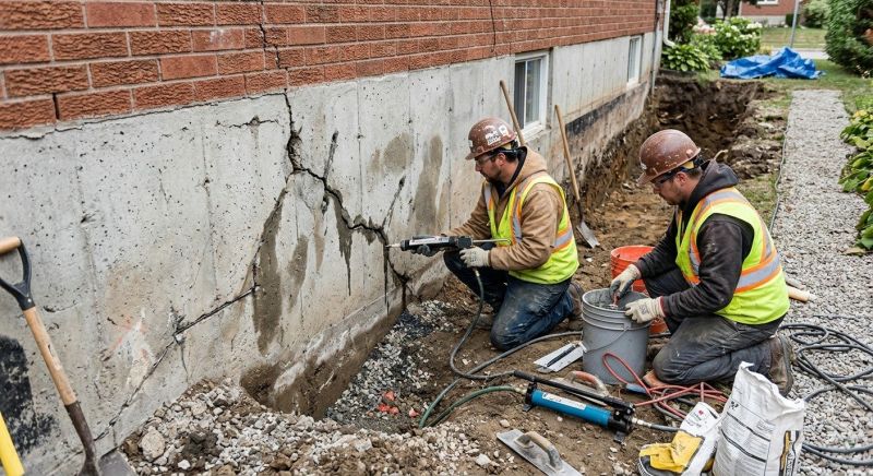 Cracked Foundation Repair in Edison, NJ
