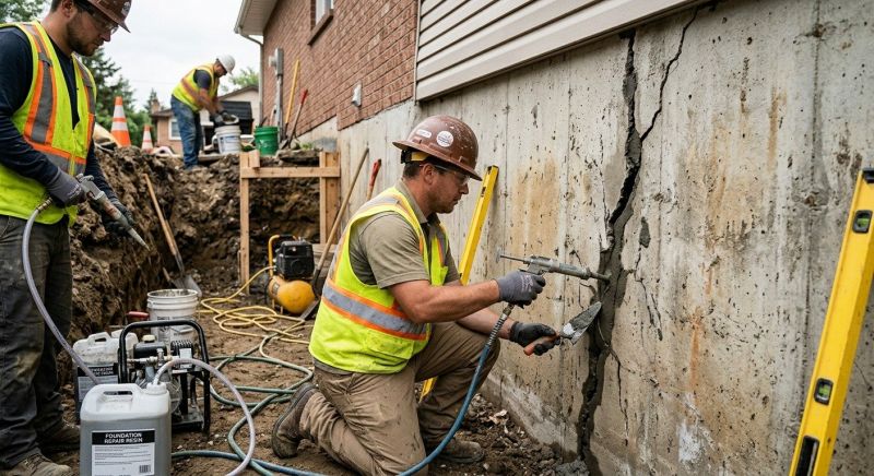 Cracked Foundation Repair in Mendham, NJ