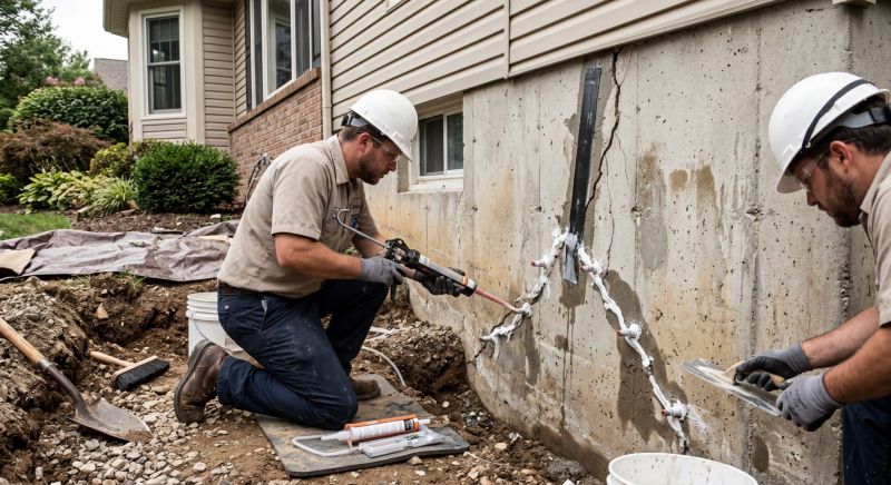 Cracked Foundation Repair in New Hope, PA