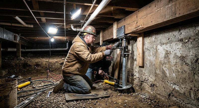 Crawlspace Foundation Repair in Upper Black Eddy, PA