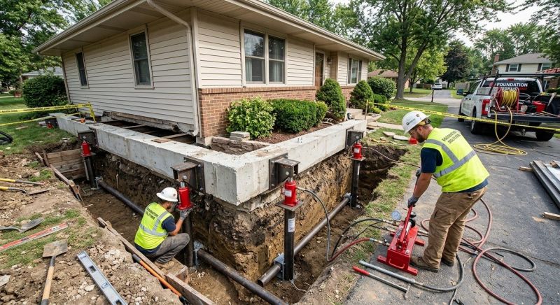 Foundation Jacking in Levittown, PA