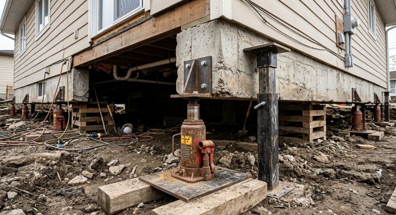 Foundation Jacking in Warrington, PA
