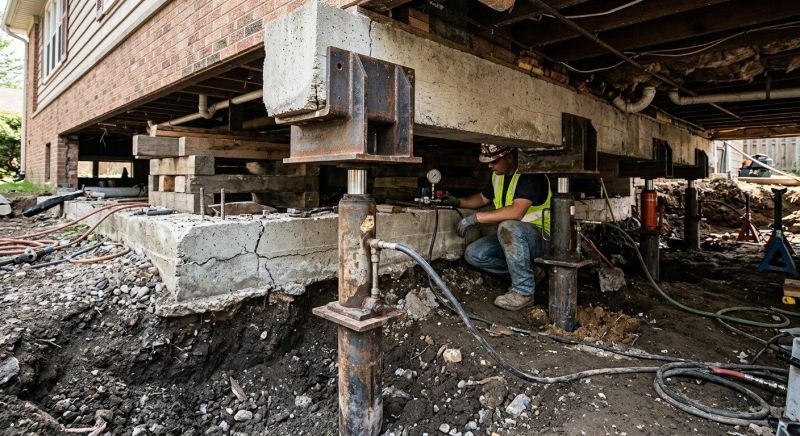 Foundation Lifting in Hampton, NJ