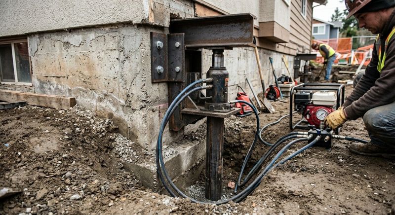 Foundation Lifting in Warrington, PA
