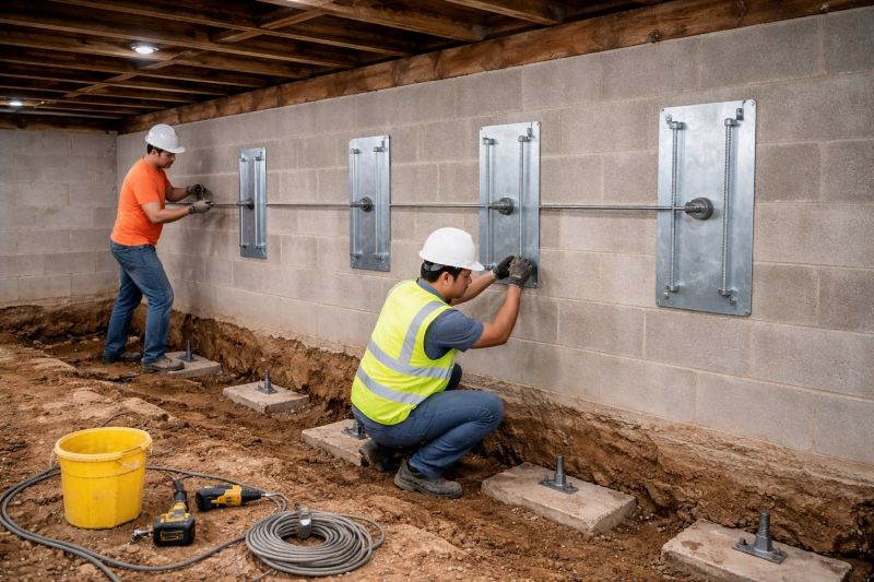Foundation Stabilizing in Upper Black Eddy, PA
