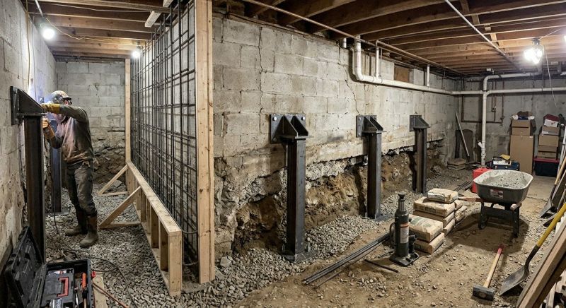 Foundation Stabilizing in Warminster, PA