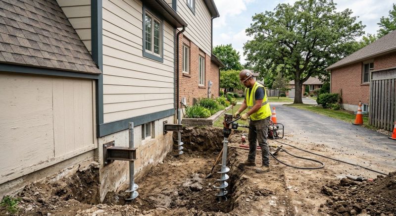 Helical Piers Installation in Flemington, NJ