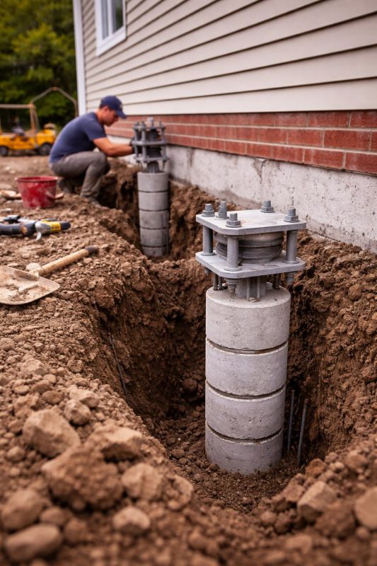 Helical Piers Installation in Flemington, NJ