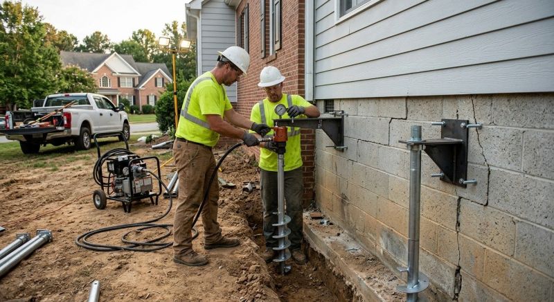 Helical Pile Installation in Flemington, NJ