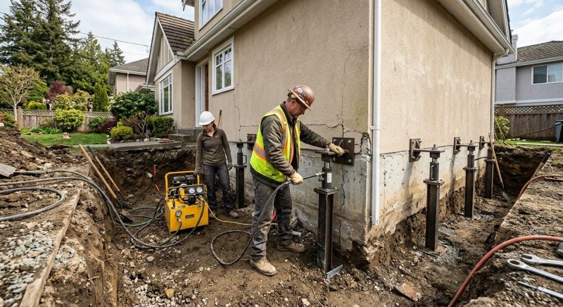 Sinking Foundation Repair in Basking Ridge, NJ