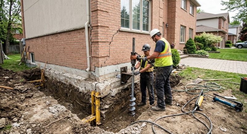 Sinking Foundation Repair in Flanders, NJ