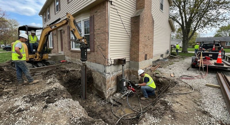 Sinking Foundation Repair in Mercer County, NJ