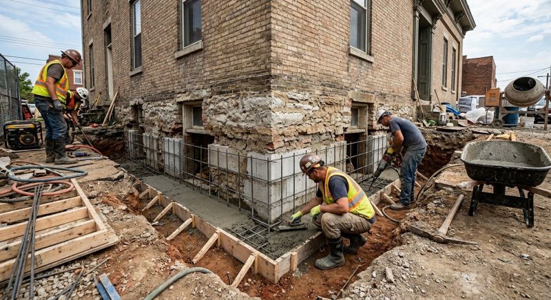 Structural Underpinning in Flemington, NJ